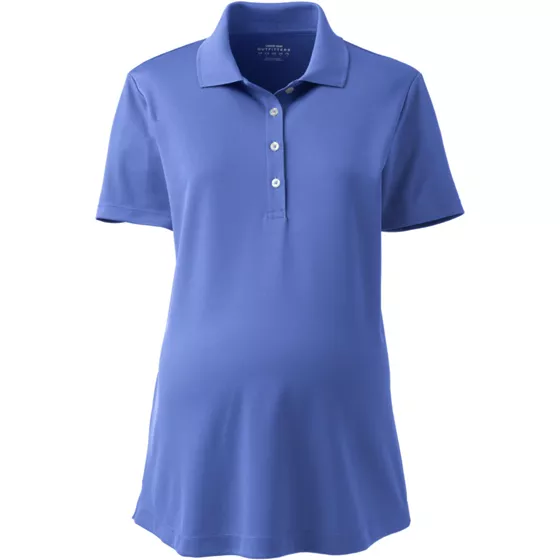 School Uniform Women's Maternity Active Solid Polo - primary