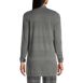 School Uniform Women's Cotton Modal Texture Stripe Open Cardigan Sweater, Back