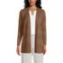 Women's Cotton Modal Texture Stripe Open Cardigan Sweater, Front