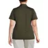 Women's Plus Size Short Sleeve Rapid Dry Sport Neck Polo Shirt, Back