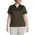 Women's Plus Size Short Sleeve Rapid Dry Sport Neck Polo Shirt, Front