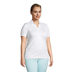 Women's Plus Size Short Sleeve Rapid Dry Sport Neck Polo Shirt, alternative image