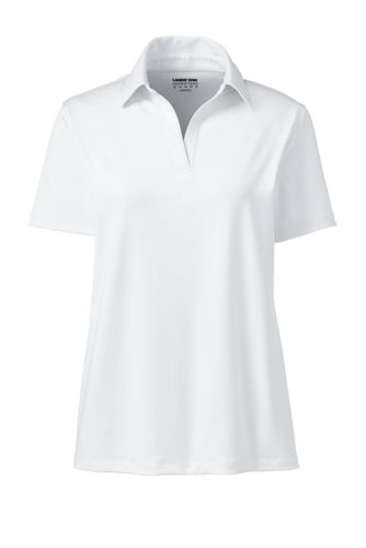 women's polo white shirt