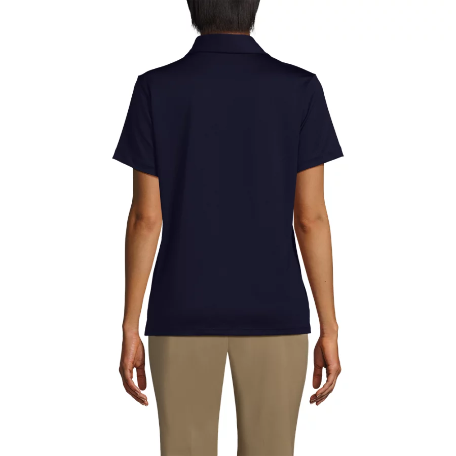 Women's Rapid Dry Performance Sport Neck Short Sleeve Polo Shirt view 5