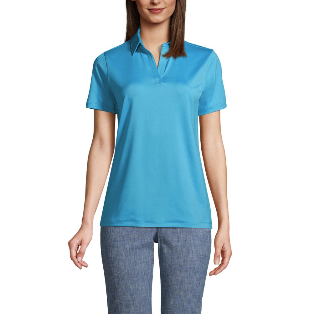 Women's Short Sleeve Rapid Dry Sport Neck Polo Shirt