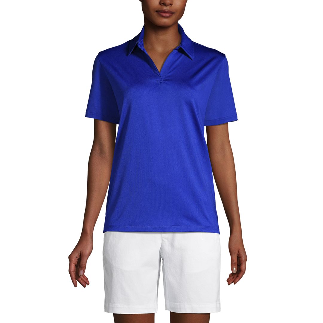 School Uniform Women's Short Sleeve Rapid Dry Sport Neck Polo Shirt