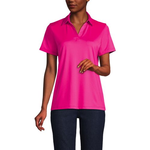 Women's Short Sleeve Rapid Dry Sport Neck Polo Shirt