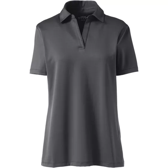 Women's Plus Size Rapid Dry Performance Sport Neck Short Sleeve Polo Shirt - primary