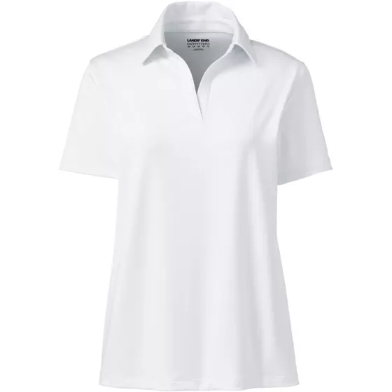 Women's Plus Size Rapid Dry Performance Sport Neck Short Sleeve Polo Shirt - primary