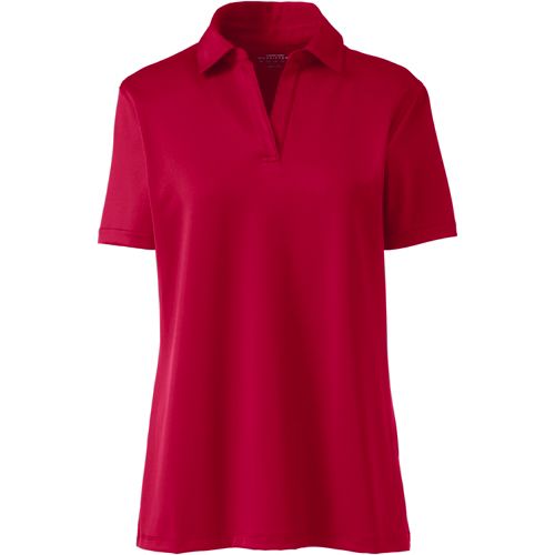 Women's Long Sleeve Feminine Fit Mesh Polo Shirt