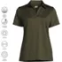Women's Short Sleeve Rapid Dry Sport Neck Polo Shirt, alternative image
