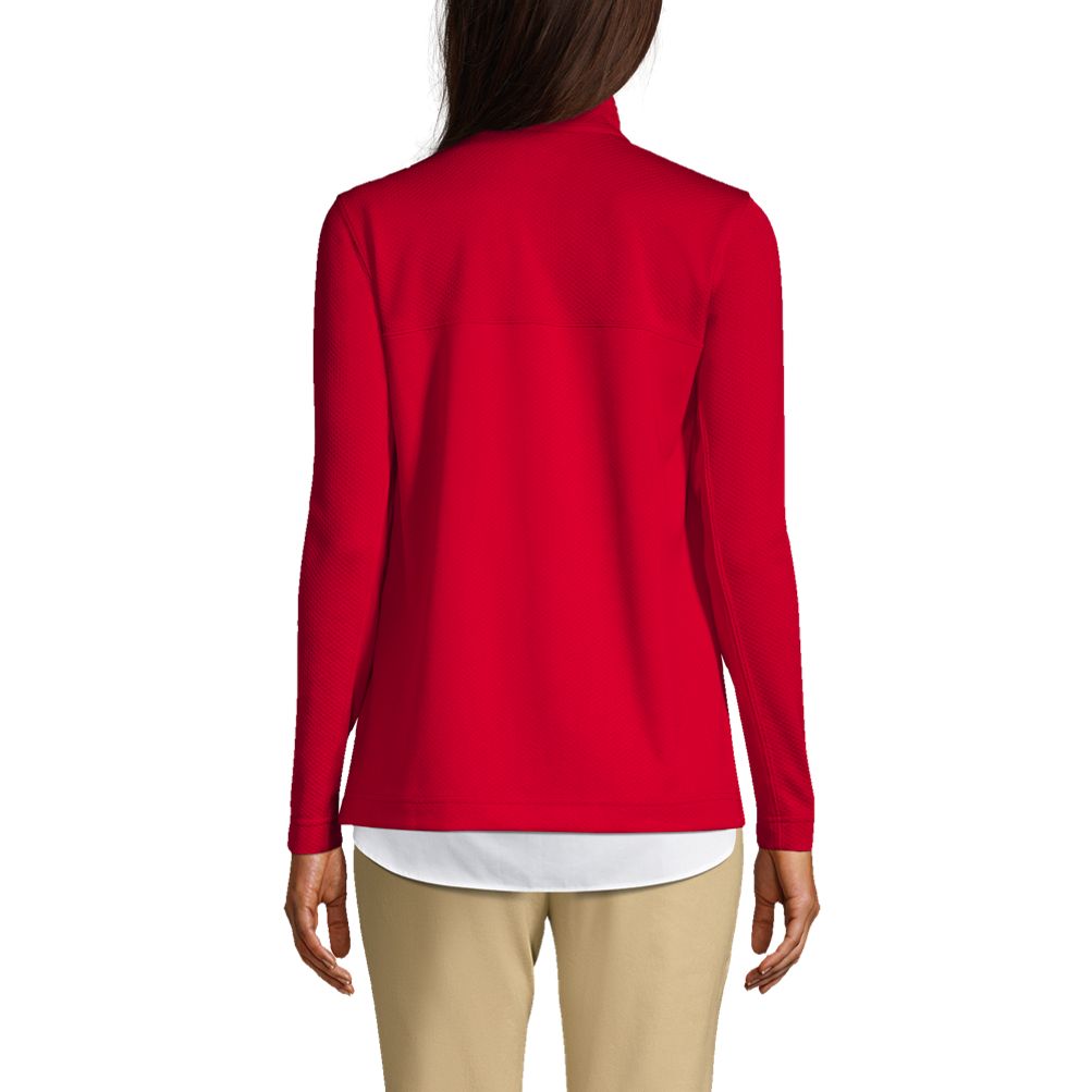 Women's Textured Quarter Zip Pullover | Lands' End