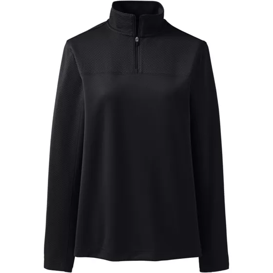 Women's Textured Quarter Zip Pullover - primary