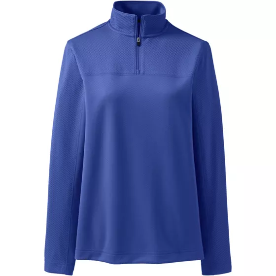 School Uniform Women's Textured Quarter Zip Pullover - primary
