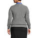 Women's Plus Size Cotton Modal Zip Cardigan Sweater Jacket, Back