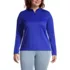School Uniform Women's Plus Size Textured Quarter Zip Pullover, Front