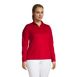 Women's Plus Size Textured Quarter Zip Pullover, alternative image