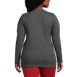 School Uniform Women's Plus Size Cotton Polyester Long Sleeve Tunic with Pockets, Back