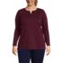 Women's Plus Size Cotton Polyester Long Sleeve Tunic with Pockets, Front