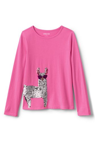 little girl flip sequin shirt