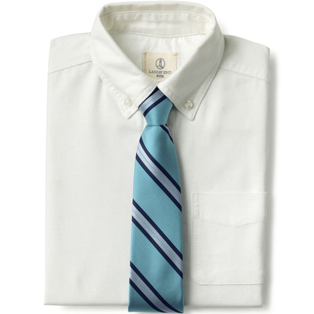 School Uniform Custom Kids Pre Tied Zipper Tie | Lands' End