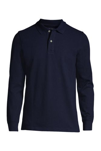 big & tall long sleeve polo shirts