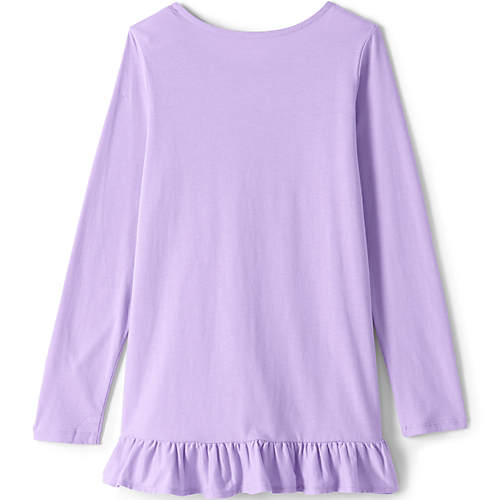 Little Girls Long Sleeve Graphic Tunic Top - Secondary