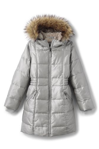 girls fur lined coat