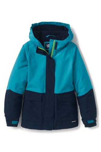 girls teal winter jacket