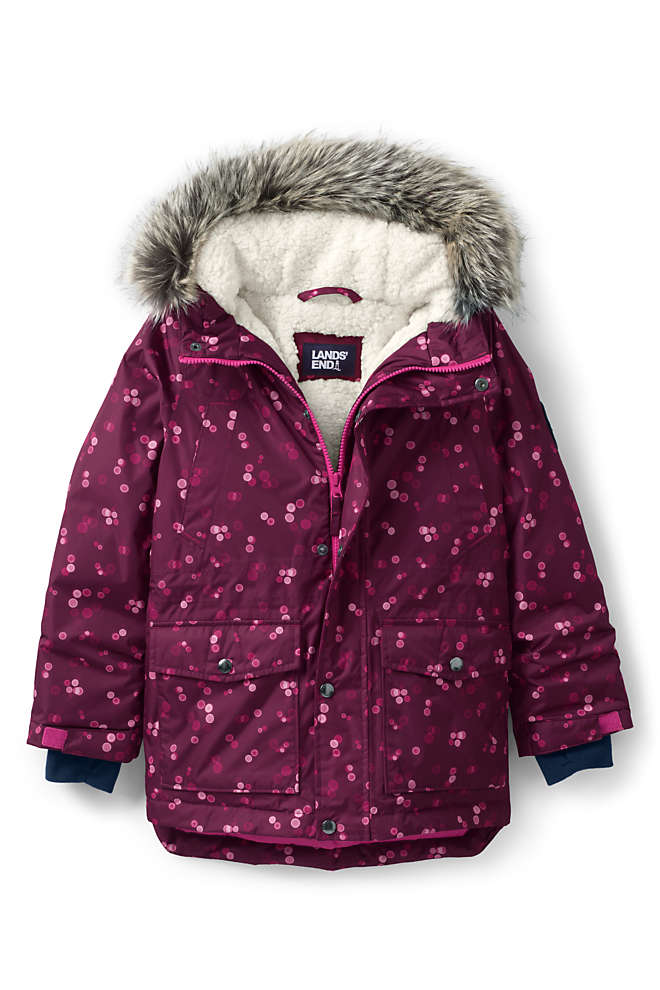 Little Kids Expedition Down Sherpa Fleece Lined Winter Parka, Front