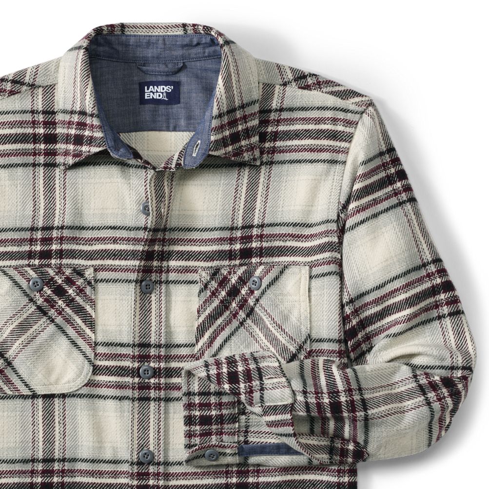 Men s Rugged Work Shirt Lands End
