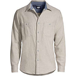 Men's Traditional Fit Rugged Flannel Shirt, Front