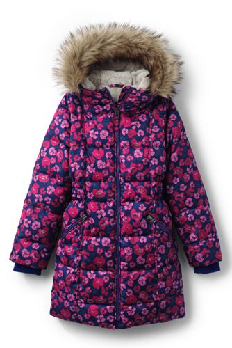 girls fur lined coat