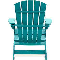 All Weather Recycled Fan Back Adirondack Patio Chair, Back
