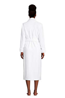 Women's Cotton Terry Long Spa Bath Robe, Back