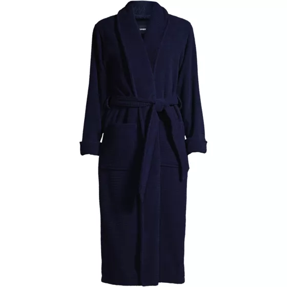 Women's Cotton Terry Long Spa Bath Robe - primary