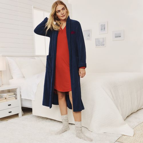 Women's Cozy Plush Long Wrap Robe