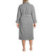 Women's Plus Size Cotton Terry Long Spa Bath Robe, Back