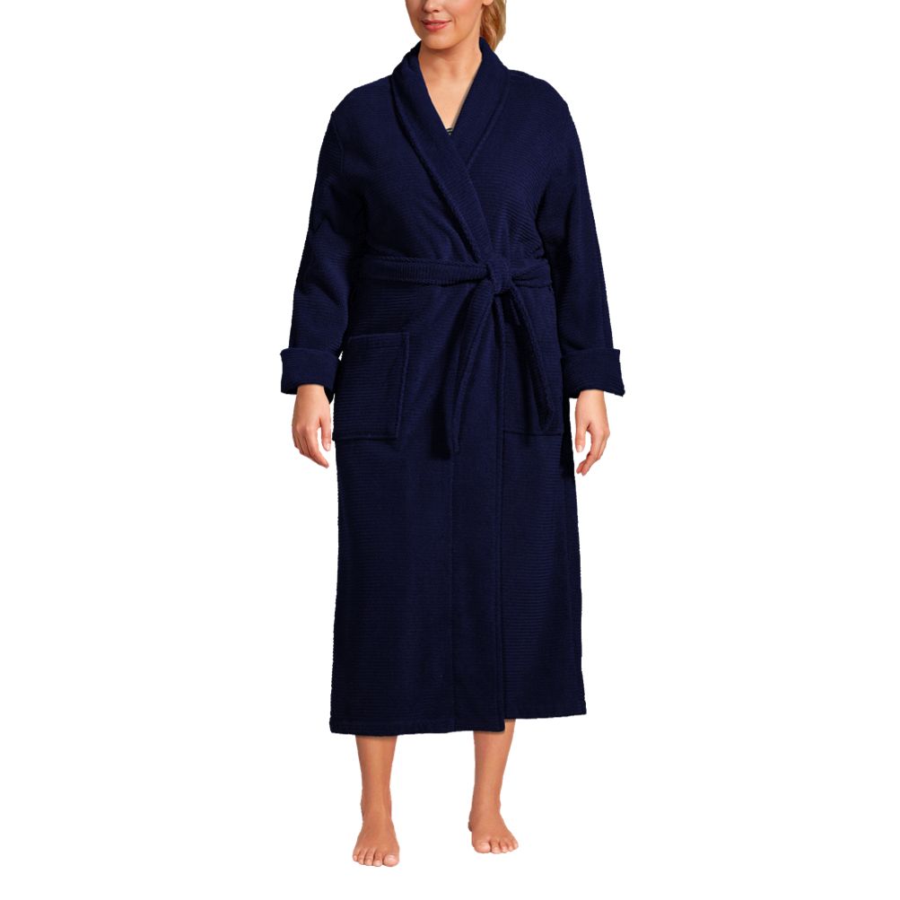 LDCHNH Women's Long Cotton Hooded Bathrobe Plus Size Thick Bathrobe Spa  Nightgown Bridal Gown Men's Gown (Color : D, Size : 3X-Large)