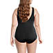 Women's Plus Size Mastectomy Chlorine Resistant Tugless One Piece Swimsuit Soft Cup, Back