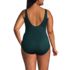 Women's Plus Size Tugless Low Leg One Piece Swimsuit, Back