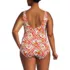 Women's Plus Size Tugless Low Leg One Piece Swimsuit, Back