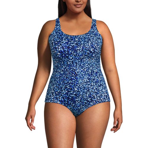 Lands end best sale slender wrap swimsuit