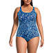 Women's Plus Size DDD-Cup Chlorine Resistant Soft Cup Tugless Sporty One Piece Swimsuit, Front