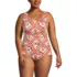 Women's Plus Size Tugless Low Leg One Piece Swimsuit, Front