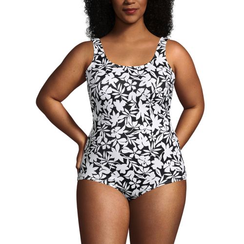 Women's Mastectomy Chlorine Resistant Soft Cup Tugless Sporty One Piece  Swimsuit