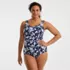 Women's Plus Size Tugless Low Leg One Piece Swimsuit, alternative image