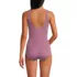 Women's Petite Tugless Low Leg One Piece Swimsuit, Back
