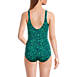 Women's D-Cup Chlorine Resistant Soft Cup Tugless Sporty One Piece Swimsuit, Back