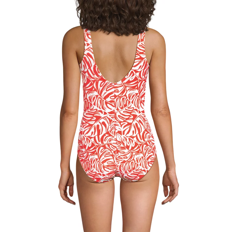 Women's Tugless Low Leg One Piece Swimsuit view 1